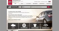 Desktop Screenshot of justnissanparts.com